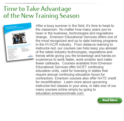 Time to Take Advantage of the New Training Season